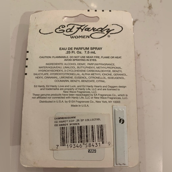 NEW Ed Hardy Perfume Spray For Woman  .25oz 7.5ml Mini Travel New In Box - Picture 3 of 3